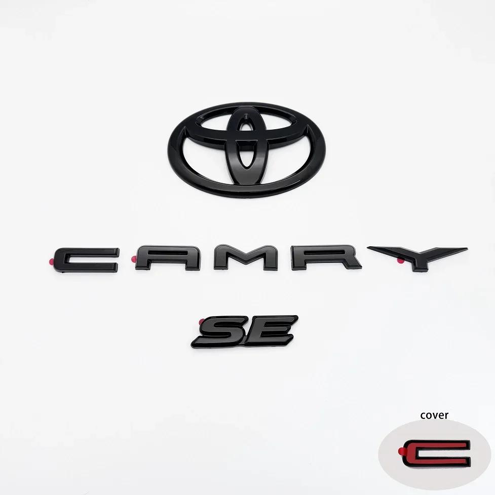 rtzup10 3-piece Set Emblem for Toyota Camry Modified Covering Car Sticker 3D Trunk Sticker Accessories SE LE XSE Auto Exterior Decor