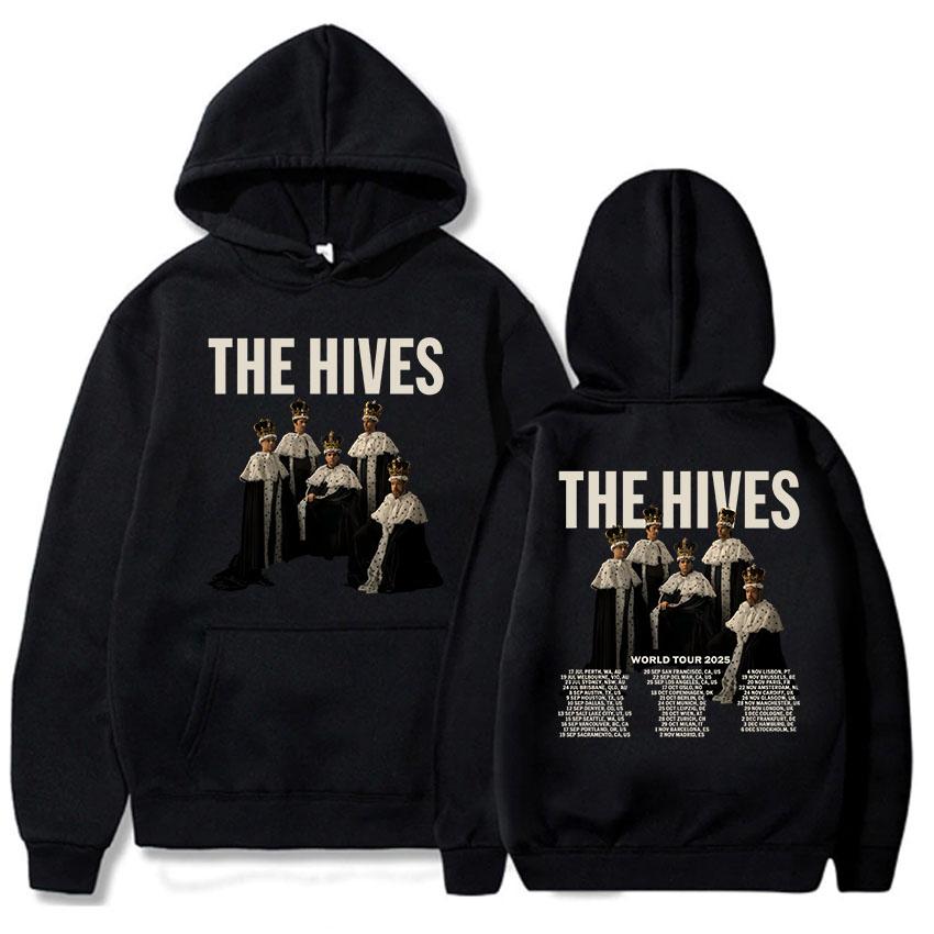 Альбом The Hives Forever 2025 Толстовки Осень Теплые Мужские Женские Свитшоты Длинный Рукав Повседневные Толстовки с Капюшоном Унисекс Уличная Одежда