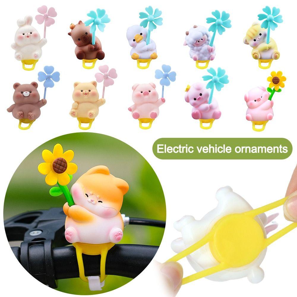 Capibara Animal Doll Windmill Decoration Cartoon Capibara Bicycle Handlebars Ornaments