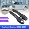 Carbon Fiber Door Handle Cover for Ford Mustang MK5 S197 2005~2014 Car Protective Accessories Stickers 2006 2007 2008 2009