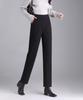 Women's High-Waisted Wool Cigarette Pants - Autumn/Winter, Warm, Versatile, Casual, Plus Velvet & Thickened.