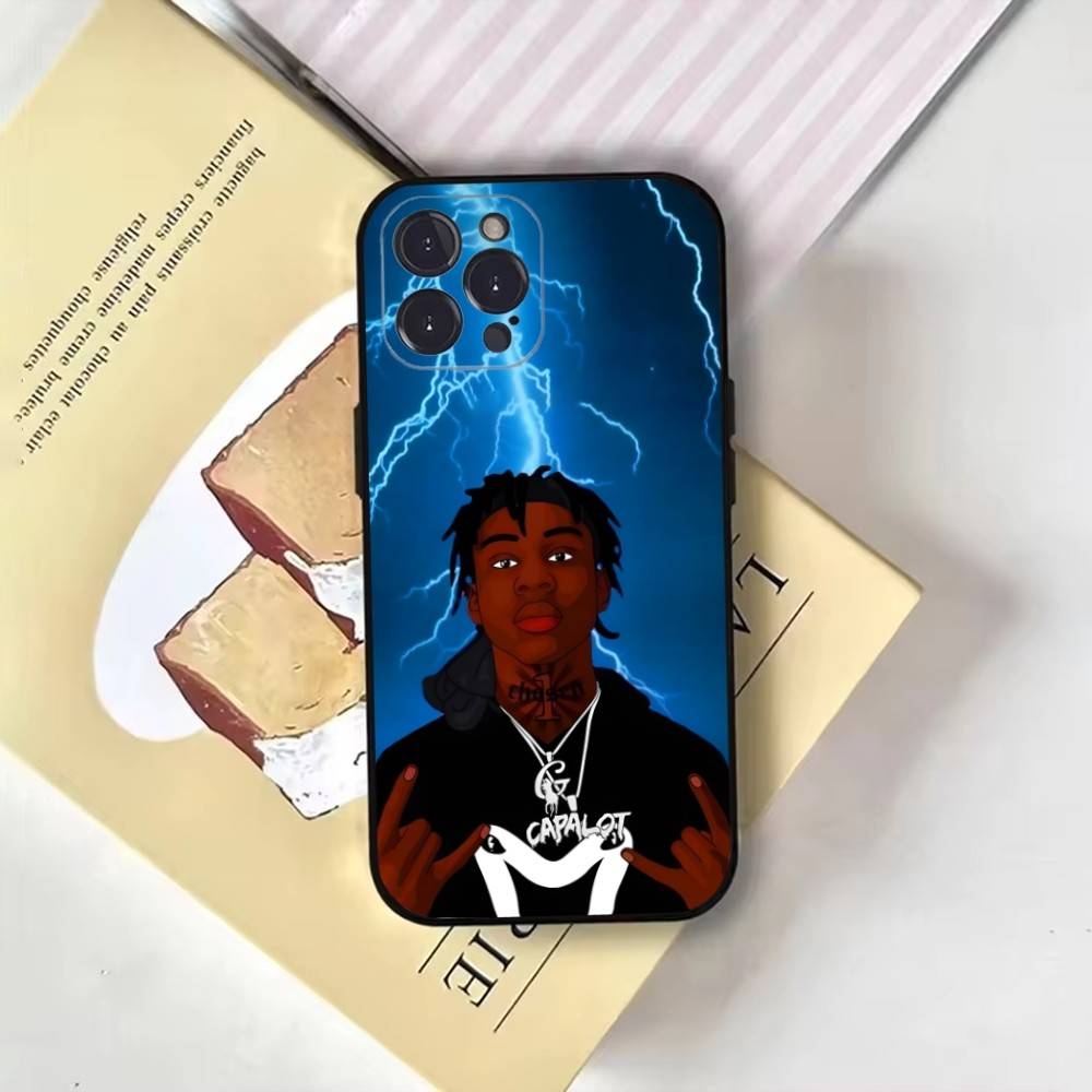 LIL TJAY Рэпер Чехол для телефона для iPhone17,16,15,14,13,12,11 Plus,Pro Max, Мягкий черный чехол
