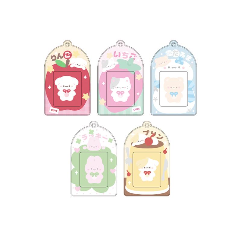 Новинки Милые фоторамки с животными Кавайный пудинг держатель для фотокарточек 2 дюйма K-pop рукава для фотокарточек INS стиль оригинальный дизайн