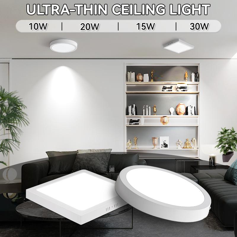 Современные светодиодные панельные потолочные светильники Холодный белый светодиодный потолочный светильник для гостиной, спальни, кухни, светодиодное освещение, домашний декор, светодиодная панельная лампа