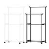 Modern Modular Storage Rack Coat Hanger Strong Load-bearing Easy Assembly Double Rod