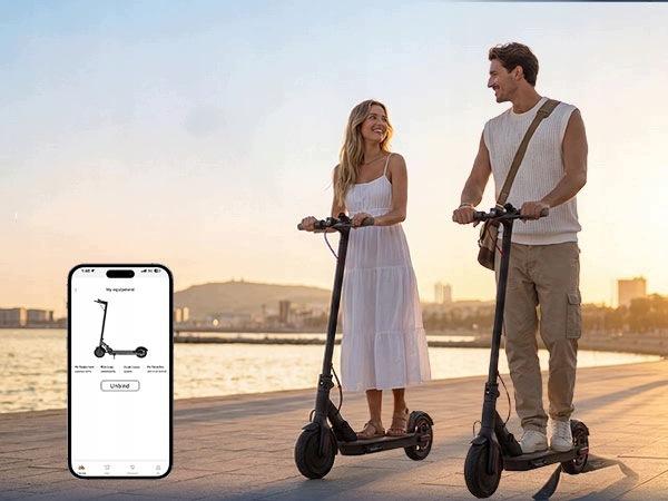 500W Electric Scooter W3C, 34km Range, 7.8Ah, Run-Flat Tires, App Support