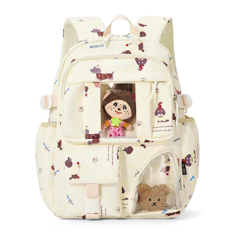 Принтованный рюкзак для ученика средней школы, водонепроницаемый, большой вместимости, школьный рюкзак, женский рюкзак