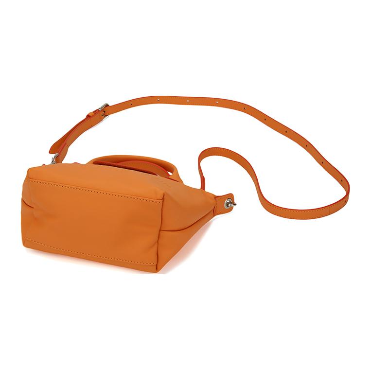 Longchamp Le Pliage Xtra Brand Logo Silver Hardware Leather Shoulder Crossbody Tote Bag Women handbags Orange L1500HEY017