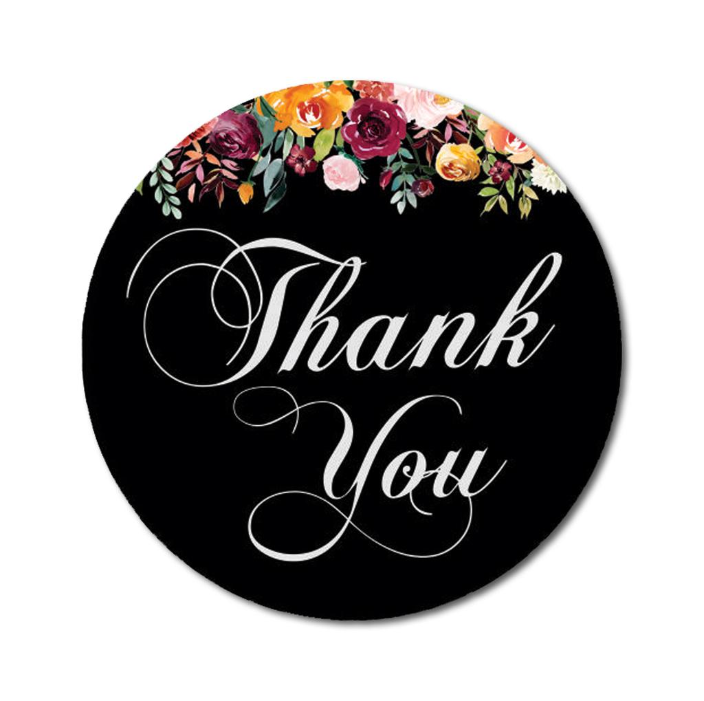 Дорогой сувенир 45 шт. фуксия розовый круглый цветочный спасибо наклейки DIY конверт уплотнения-1,6