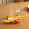Non-Slip Crochet Animal Coaster Finished Cute Knitted Cup Mat Handwoven Coaster  Coffee Cup
