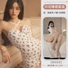 Sexy lingerie small floral contrasting lace splicing low-cut pure desire wind suspender hip skirt