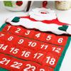 Lobby Decorations  Non-woven Fabric Santa Claus Countdown Xmas Decor  Christmas Advent Calendar
