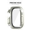 WANLONFENG For Apple Watch Ultra 2    Ultra 49mm 2-in-1 Hard PC Frame Waterproof Case with Tempered Glass Screen Protector
