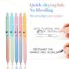 5Pcs Stress Relief Carbon Gel Pens Set High Value Rainbow Press Type Quick Drying for Students Nurses Journal Office Supplies