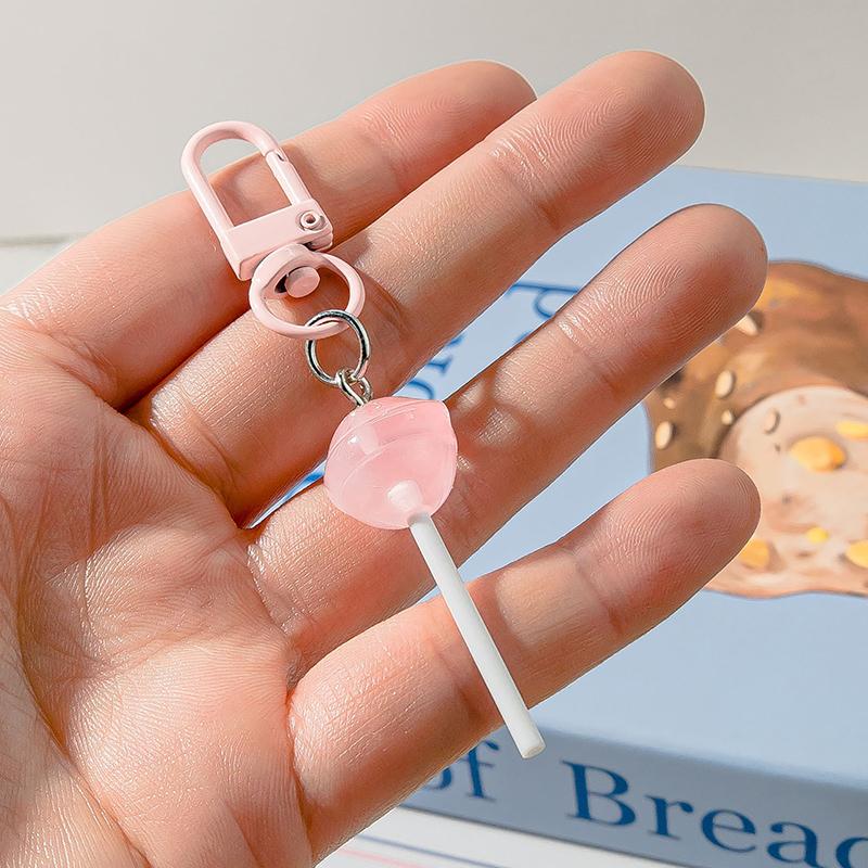 Милый брелок в виде леденца из смолы, мини 3D имитация еды, брелоки для ключей для женщин, девочек, подвеска для сумочки, DIY детские ювелирные изделия, подарки