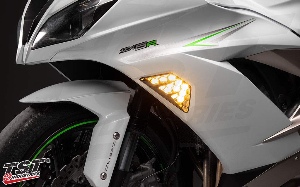 Передний светодиодный указатель поворота TSTNEXUS (стандарт) ZX6R(13-24)ZX25RZX4RNINJA1000(17-24)NINJA650(12-23)НИНДЗЯ400(18-23)НИНДЗЯ250(13-23)ФЛК02