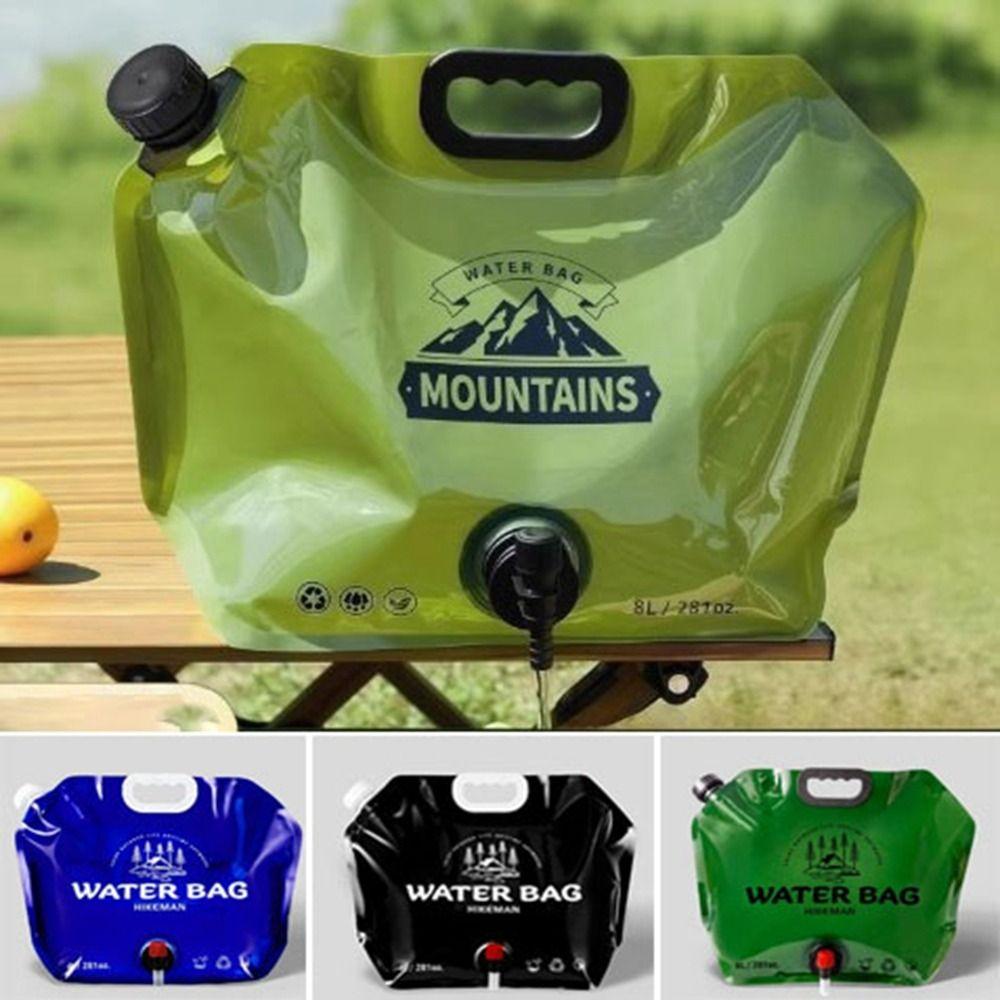 Portable Folding Water Bucket Bag 2.5L/8L Large Capacity Water Container Camping Supplies