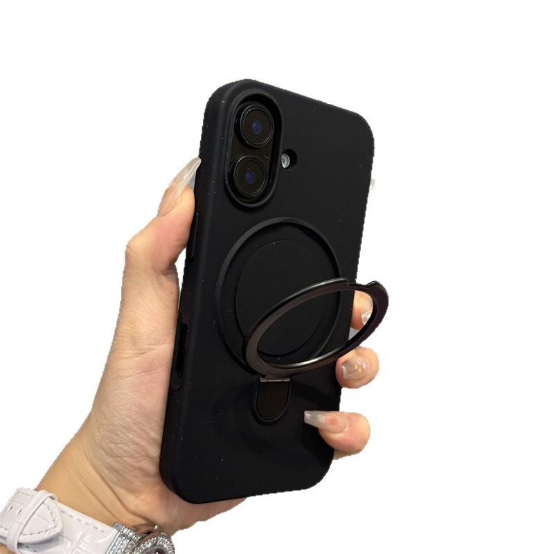 Чехол для мобильного телефона iPhone17PROMAX с покрытием из жидкого силикона, приятный на ощупь, с кнопкой, интегрированной с ИИ, подходит для магнитного держателя Apple 16