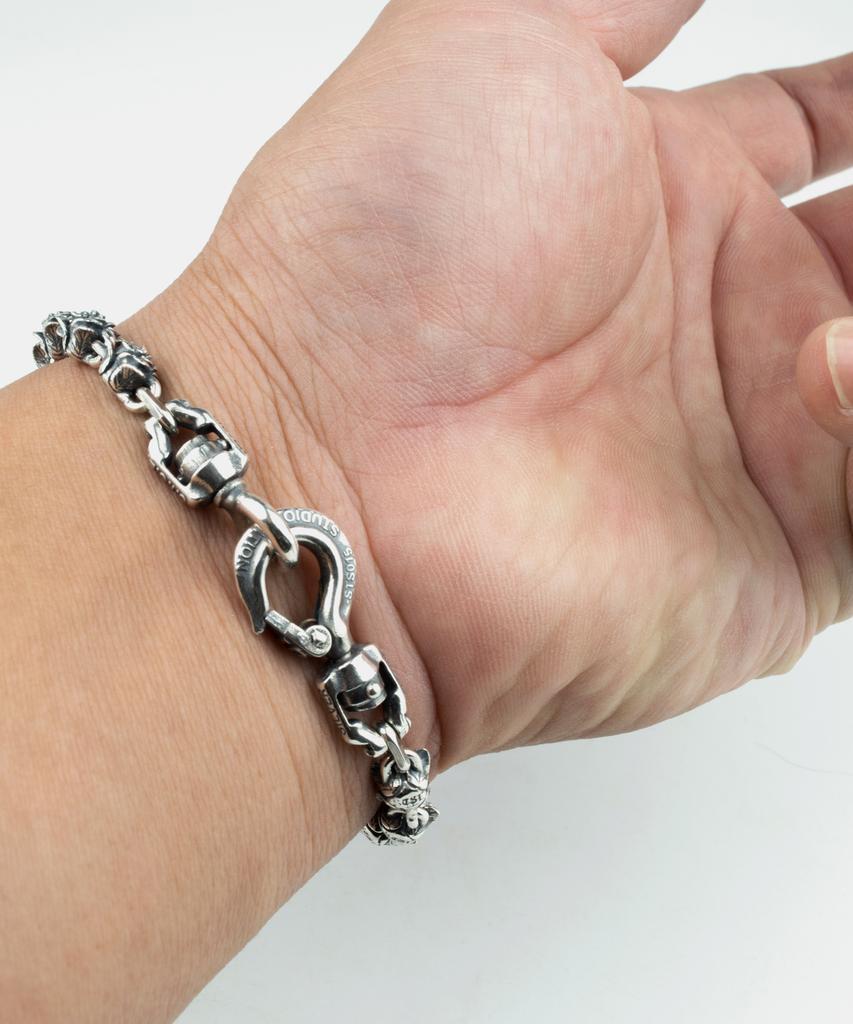 Sheen666 Industrial Series Sts017 Rose Link Silver Bracelet