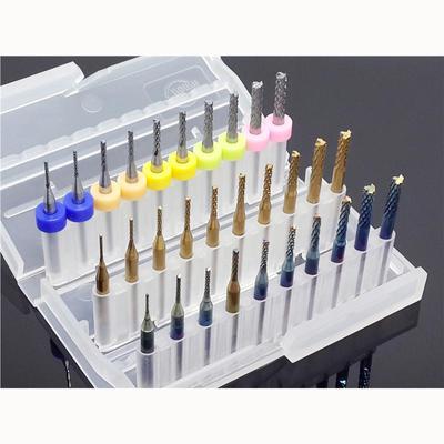 Твердосплавный фрезерный резак с титановым покрытием для печатной платы 0,8-3,175 мм / 10шт