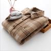 Fashion Thick Velvet Plaid Shirts Women Winter Keep Warm Blouses and Tops New Casual Slim Female Clothes Outwear