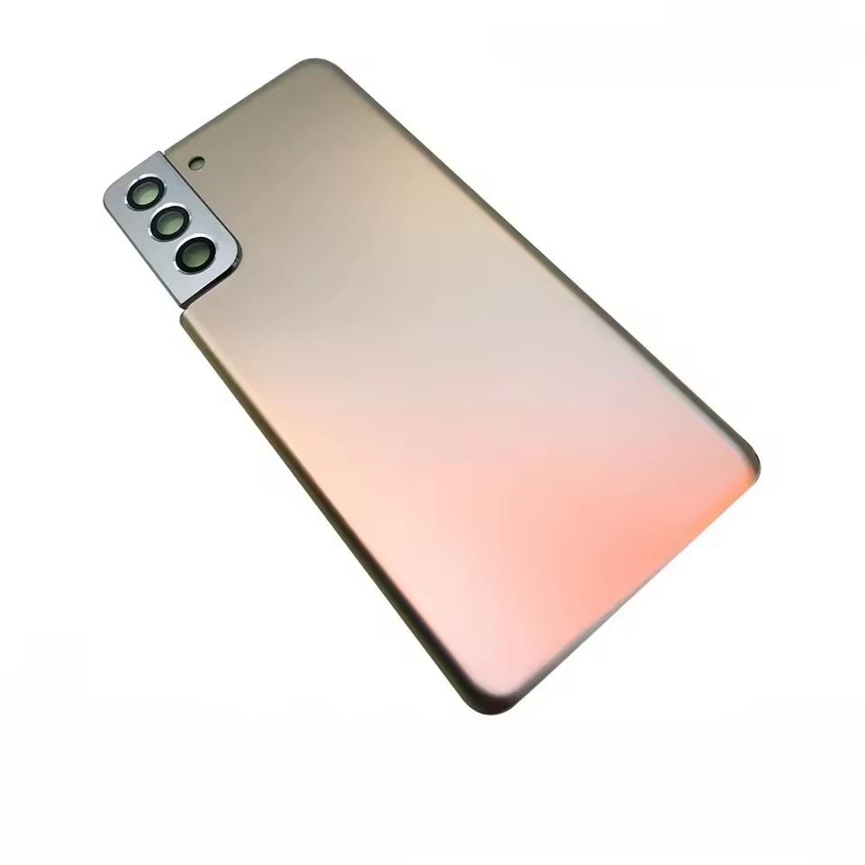 Задняя крышка аккумулятора для Samsung Galaxy S21 G991 S22 Plus G996 Запасные части корпуса с объективом камеры