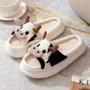 Fashion Shevalues Linen Slippers For Women Cute Cartoon Pattern House Slides Soft Sole Platform Indoor Slides Leisure Women's Slippers