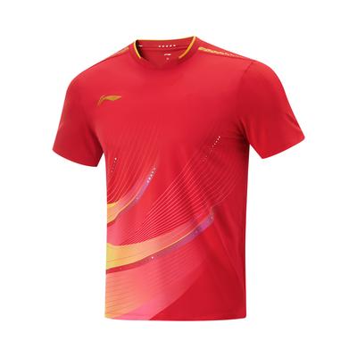 Li Ning Cool Экологичная трикотажная спортивная футболка с коротким рукавом для мужчин AAYV097-1