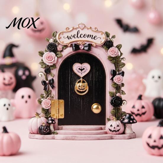 Halloween Party Table Centerpiece Cute Ghost/Mouse Door Ornaments, Miniature Decoration, Double Decorative Corner Sign Layer Arch Wall Decor