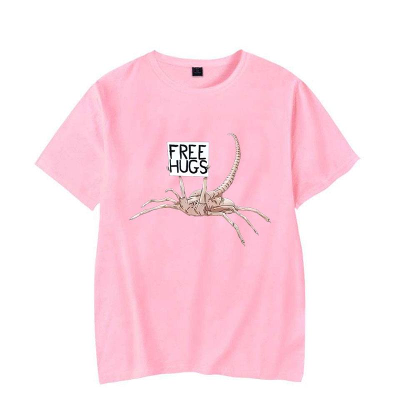 Free Hugs Funny Facehugger Aliens T-Shirt Harajuku T Shirt Comfortable Hip Hop Design Top T-Shirts