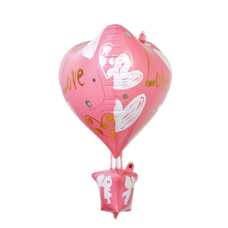 New 70cm Aluminum Film Balloon 4D Helium Balloons Valentine's Day Wedding Proposal Birthday Party Decoration Hot Air Balloon