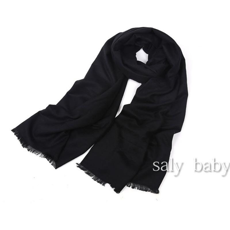 Autumn and Winter Solid Color Japanese and Korean Sweet Imitation Cashmere Scarf, Comfortable Thickened Scarf, Female