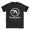 Футболка с принтом Aphex Twin Летняя Харадзюку Футболки Унисекс 100% Хлопок Круглый Вырез Оверсайз Одежда С Коротким Рукавом Уличная Одежда Футболка