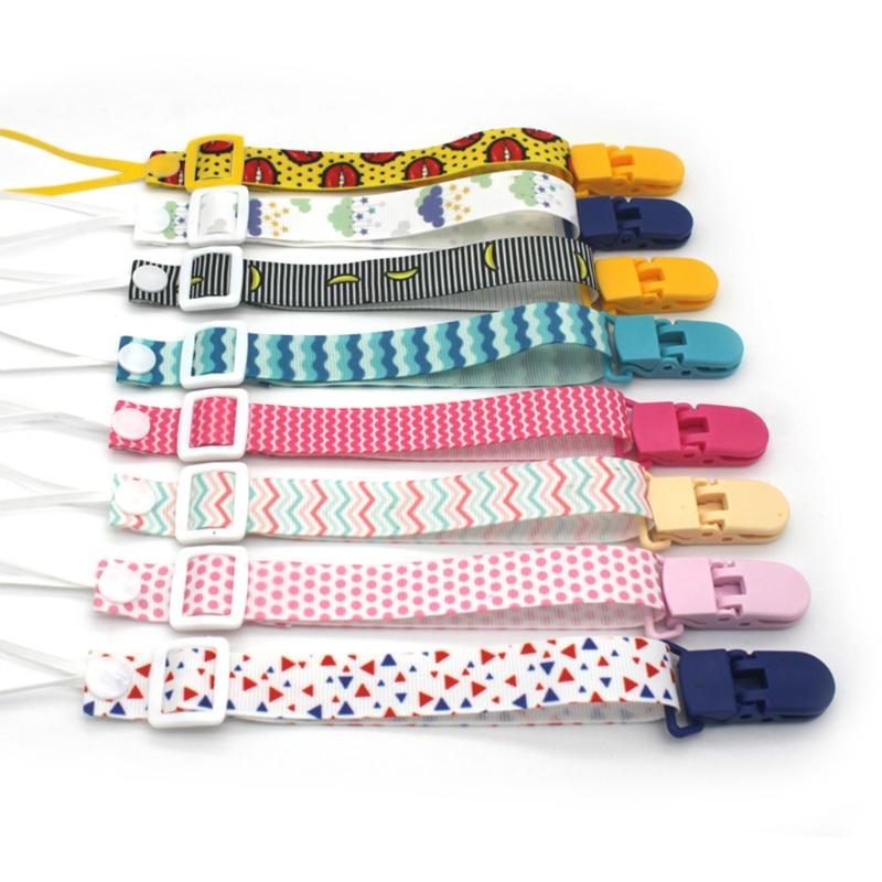 Мультяшная фиксированная кнопка, зажим для детской соски, цепочка с лентой, держатель для пустышки, цепочка