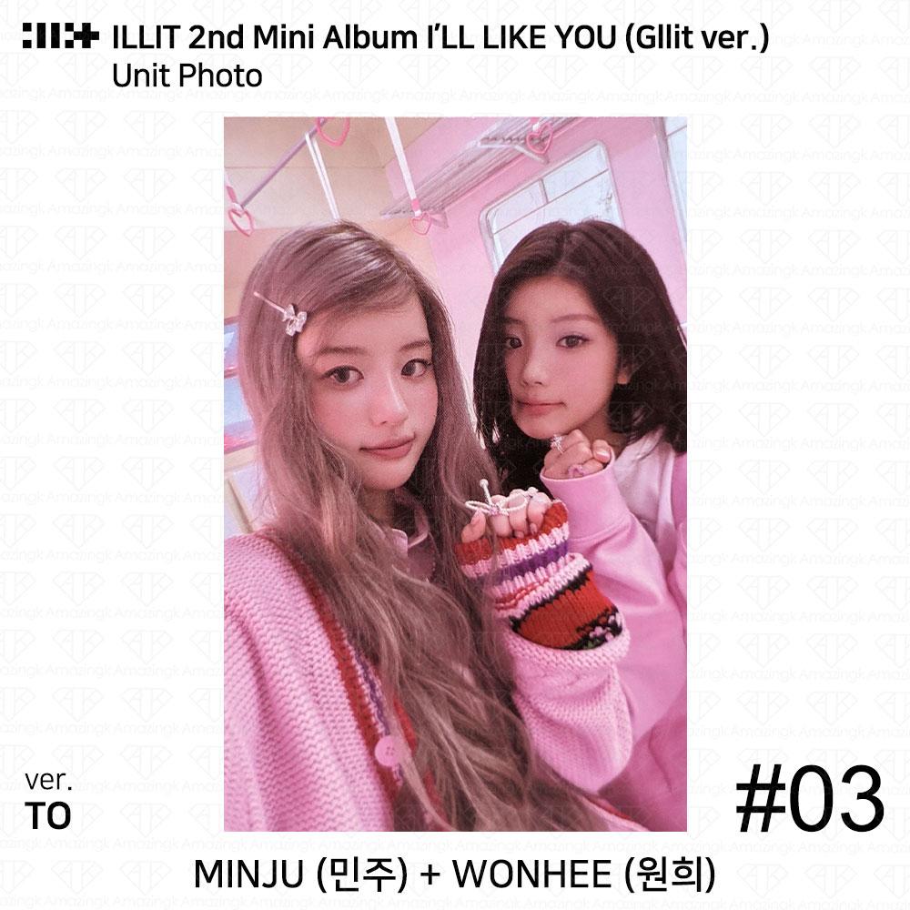 ILLIT 2-й мини-альбом I'LL LAKE YOU Gllit Ver To с фотокарточкой Between Photocard Photo