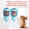 Pet Travel Water Bottle With Storage For Dogs And Cats Portable Drinking Cup