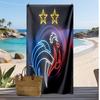 Пляжное полотенце с принтом France Football, быстросохнущее, супервпитывающее, мягкое банное полотенце для плавания, пляжа, путешествий, сувенир, подарок