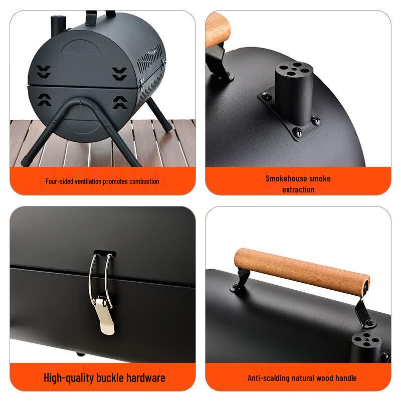 Oeny Foldable Chimney Charcoal BBQ Grill