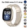Metal Belt Strap For Fitbit Versa Watch Stainless Steel Watch Band For For Fitbit Versa 2 3 Sense Versa Lite Wristband