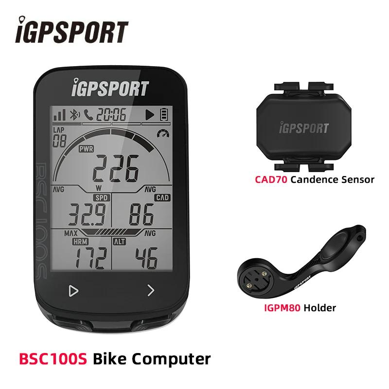 Велокомпьютер iGPSPORT BSC100S, 2,6-дюймовый экран, GPS, Навигация для велоспорта, Датчик скорости и каденса, Умный, Простое управление, Велосипедный компьютер