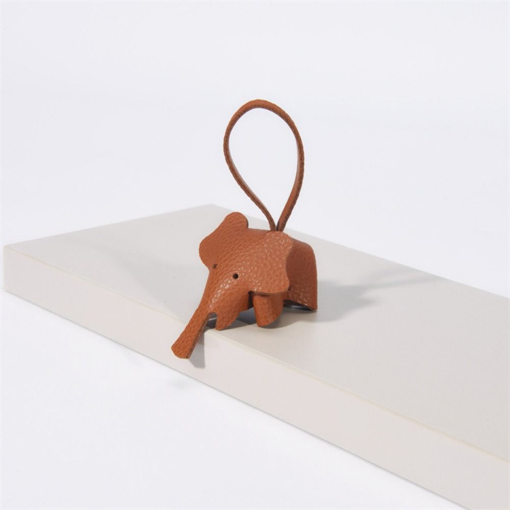 Soft Elephant Keychain Pendant Funny Car Key Chain Accessories Animal Doll Key Ring Women