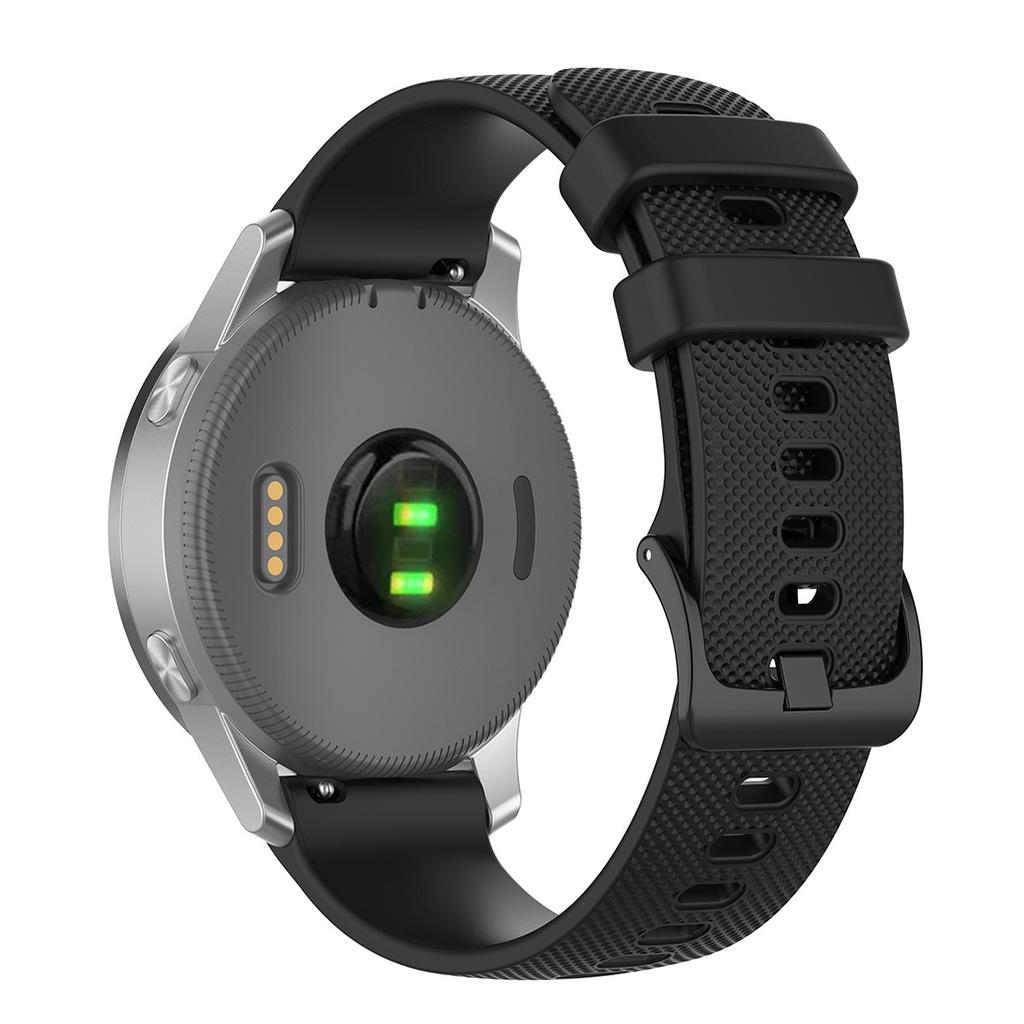 22mm Universal Grid Texture Silicone Watchband Replace Strap for Huawei Watch 3 3 Pro Samsung Amazfit Watch Etc