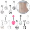 New Product 12 -In -One Soft Pottery Balls Ackli Yayli Multi -Navel Nail Umbilical Ring Puncture Jewelry