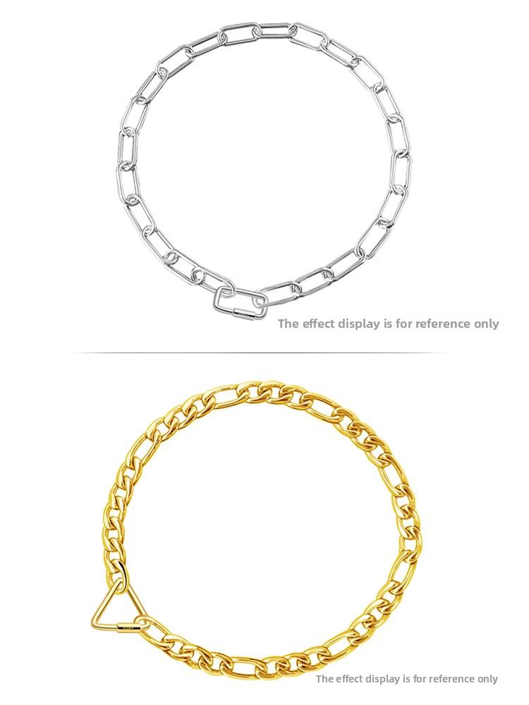 XD P2876 S925 sterling silver buckle necklace lock screw square buckle bracelet connection buckle accessories