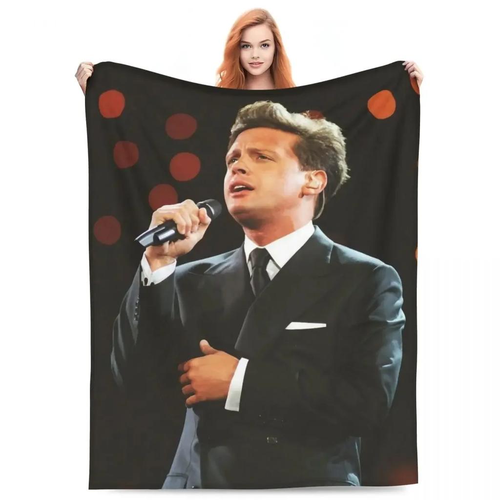 Теплые мягкие одеяла для путешествий L-Luis Miguel Throw Blanket Mexican Singer Фланелевое покрывало для дивана-кровати Забавный чехол для дивана-кровати