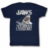 Jaws Real Big Navy Adult T-Shirt