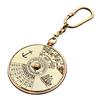 Nautical 100 Years Perpetual Calendar World Timer Keychain Brass Keychain Key Ring