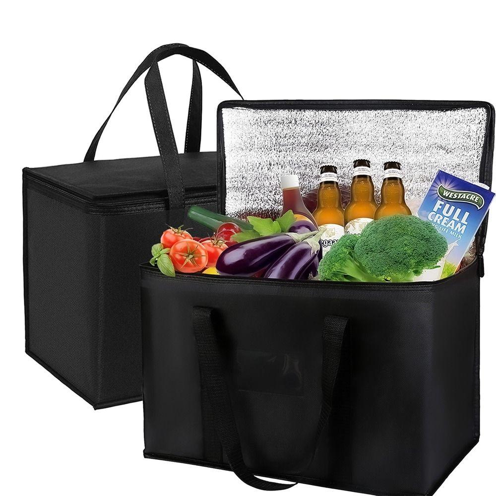 Extra Large Insulated Grocery Bags Waterproof Insulated Cooler Cool Bag Food Delivery Bag  Picnic