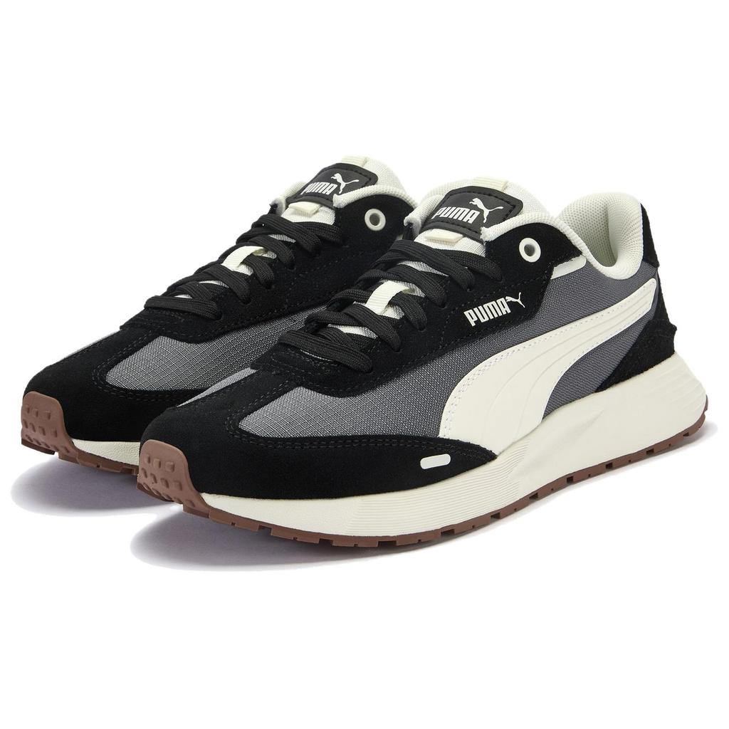 Puma Runtamed Удобные Универсальные Прочные Низкие Повседневные Кроссовки Унисекс Серые Белые Черные 406019-06