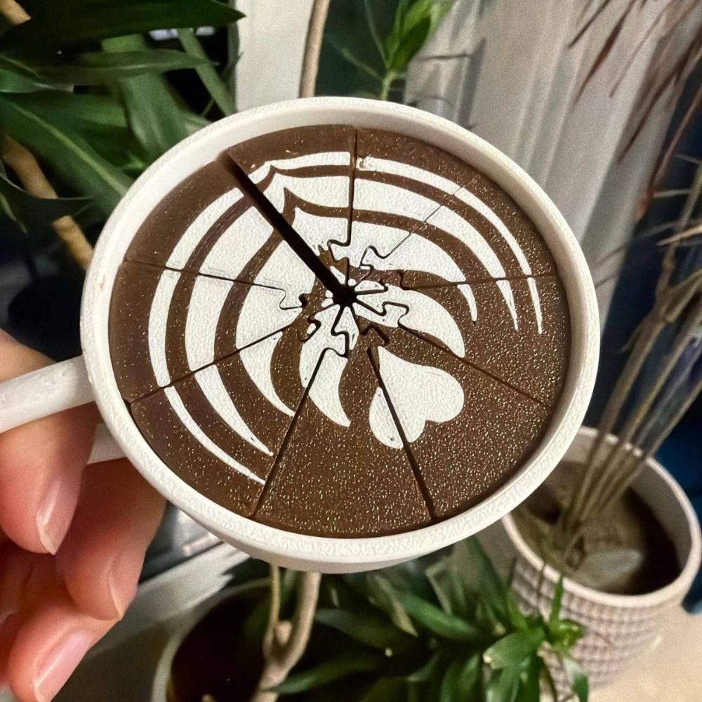 Mini Sculpture Coffee Spill Fidget Toy Portable Size Coffee Cup Sensory Toy Activity